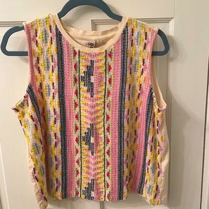 Anthropologie (DOLAN) Embroidered Tank
